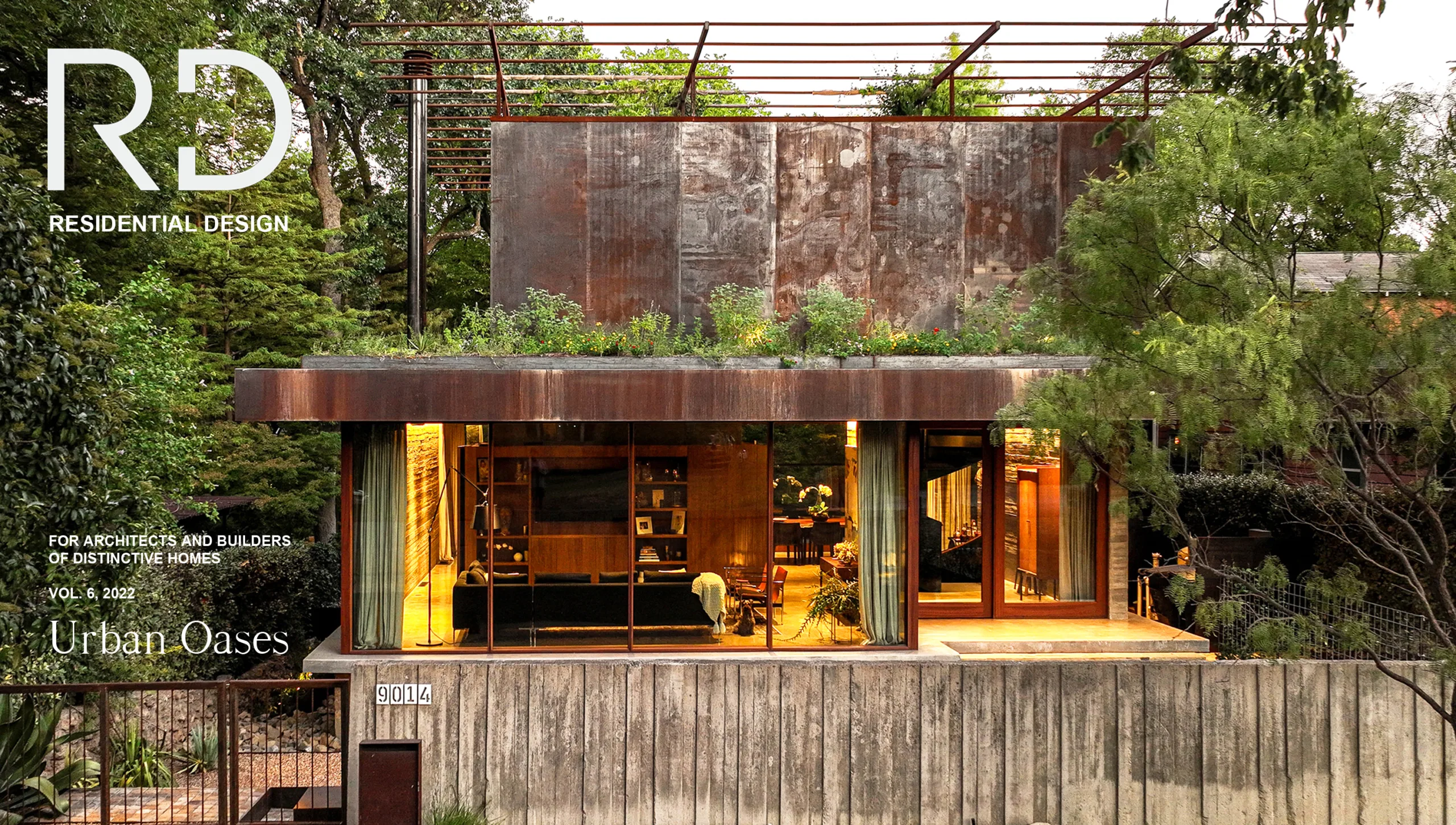 The cover of rd magazine features a house with a green roof.